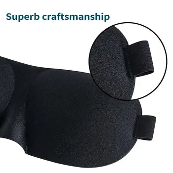 3D Ultra-soft Breathable Fabric Eyeshade Sleeping Eye Mask Portable Travel Sleep Rest Aid Eye Mask Cover Eye Patch Sleep Mask - Image 5