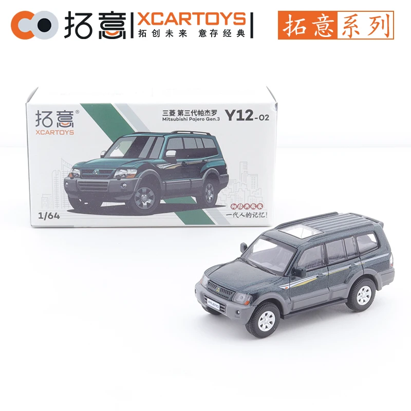 

XCarToys 1/64 Mitsubishi Pojero Gen.3 Green Alloy Diecast Model Car Brinquedos Kids Xmas Gift Toys for Boys