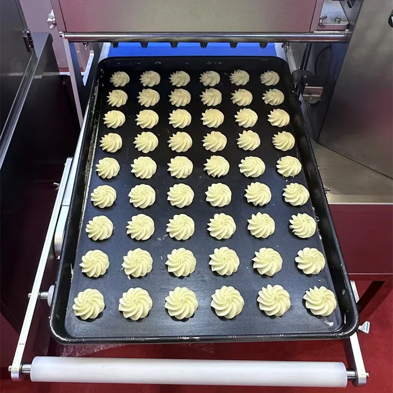 آلة البسكويت الصغيرة نفخة ماكرون الجبن كرانش آلة كوكي آلة تشكيل البسكويت الأوتوماتيكية #3