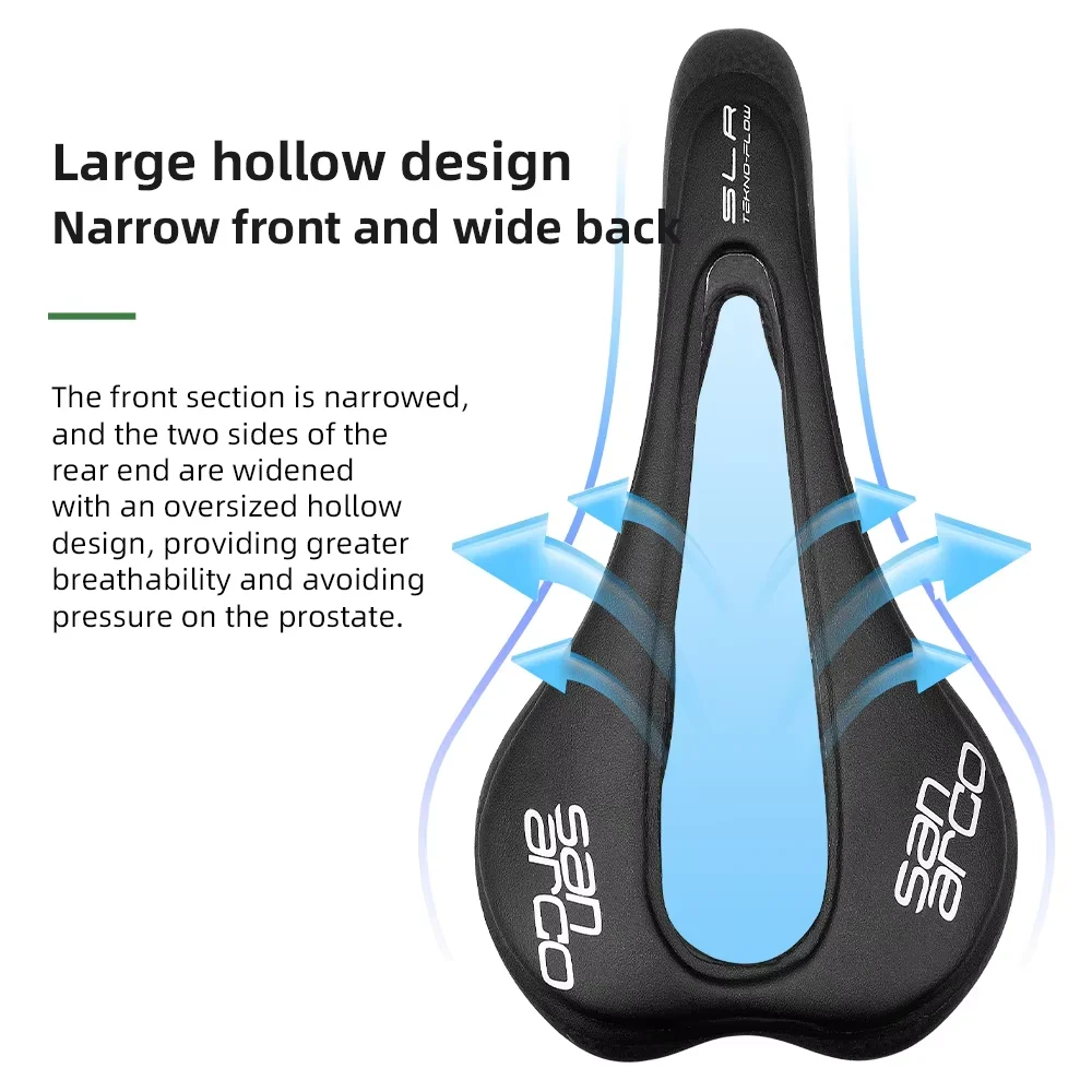 San Marco Fahrradsattel, Vollcarbon, hohl, Rennradsitz, Outdoor, Radfahren, Sport, Kissen für Damen und Herren, Fahrt, Radfahren, Teil – Detail 2