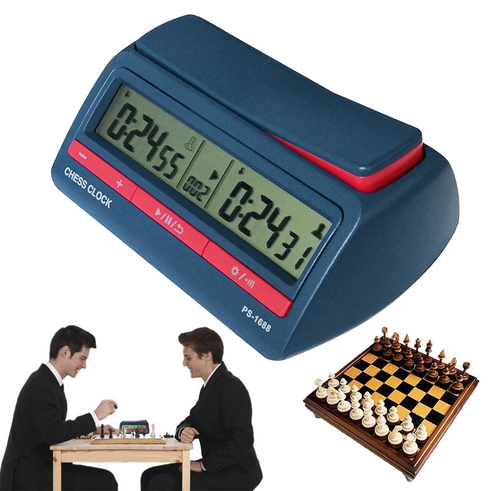 

Count Up Down Timer Professional Digital Chess Clock Plastic Battery Powered Multifunctional Lightweight for Family Personal Use