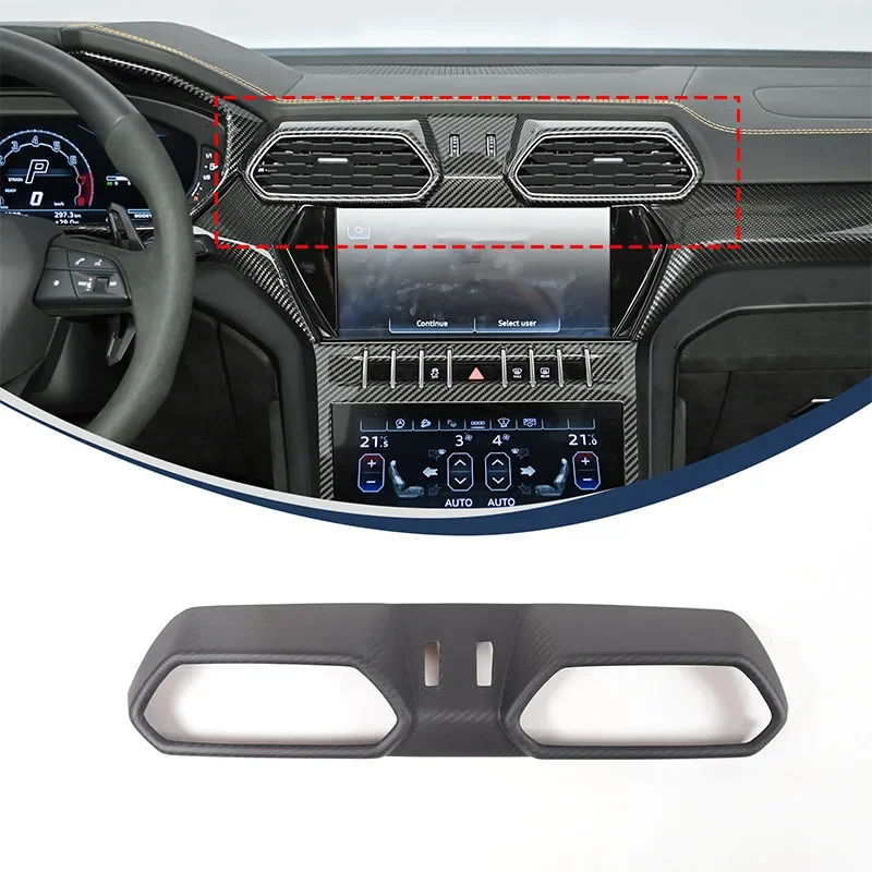 For Lamborghini URUS 2018-2023 real carbon fiber car center control air outlet frame interior modification accessories