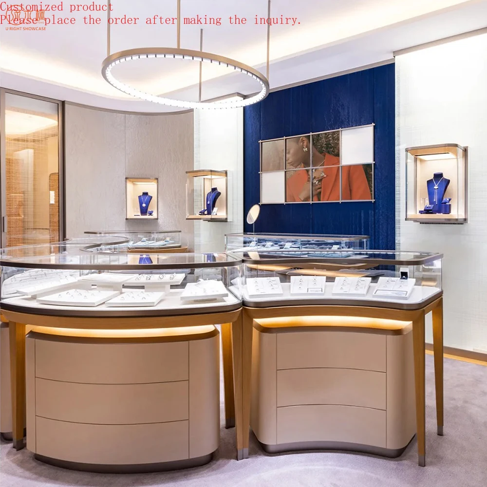 

Custom.Jewelry Boutique Store Custom Jewelry Showcase Customized Arc-shaped Jewellery Display Manufacturers