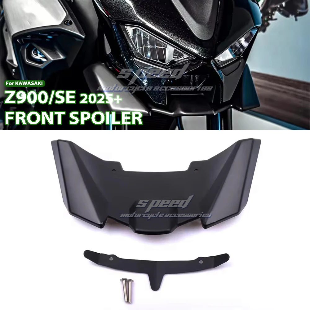 ل Z900 Z900SE 2025 2026 غطاء جناح الرياح مخروط الديناميكا الهوائية هدية الجنيحات Z900 SE دراجة نارية الجبهة الشفة المفسد #1