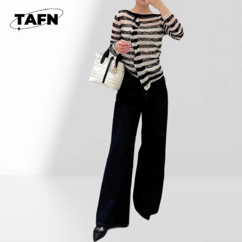 

Шикарный вязаный кардиган большого размера для женщин, мягкий и удобный для осени и зимы. Мягкая и стильная осенне-зимняя одежда AI0923