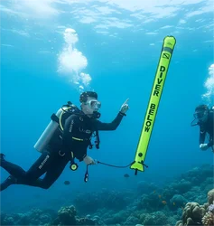 Nieuwe collectie 2022 - 1,8 M / 1,5 M / 1,2 M Duiken SMB Veiligheidsbuis Oppervlaktemarkeringsboei voor technische recreatieve duikuitrusting