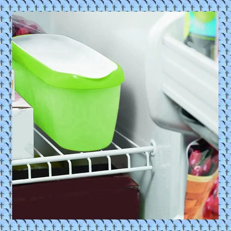 

NOCM 3X Ice Cream Containers For Ice Cream Reusable Freezer Storage (Green)