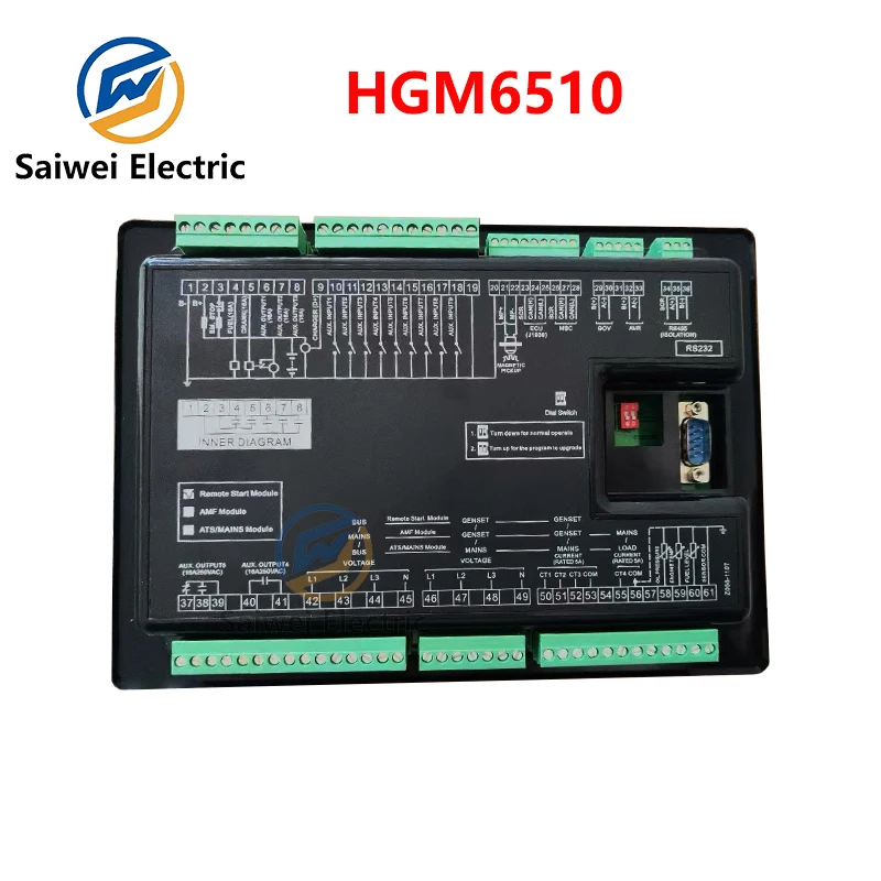 SmartGen HGM6510 diesel generator original controller engine self starting parallel control module