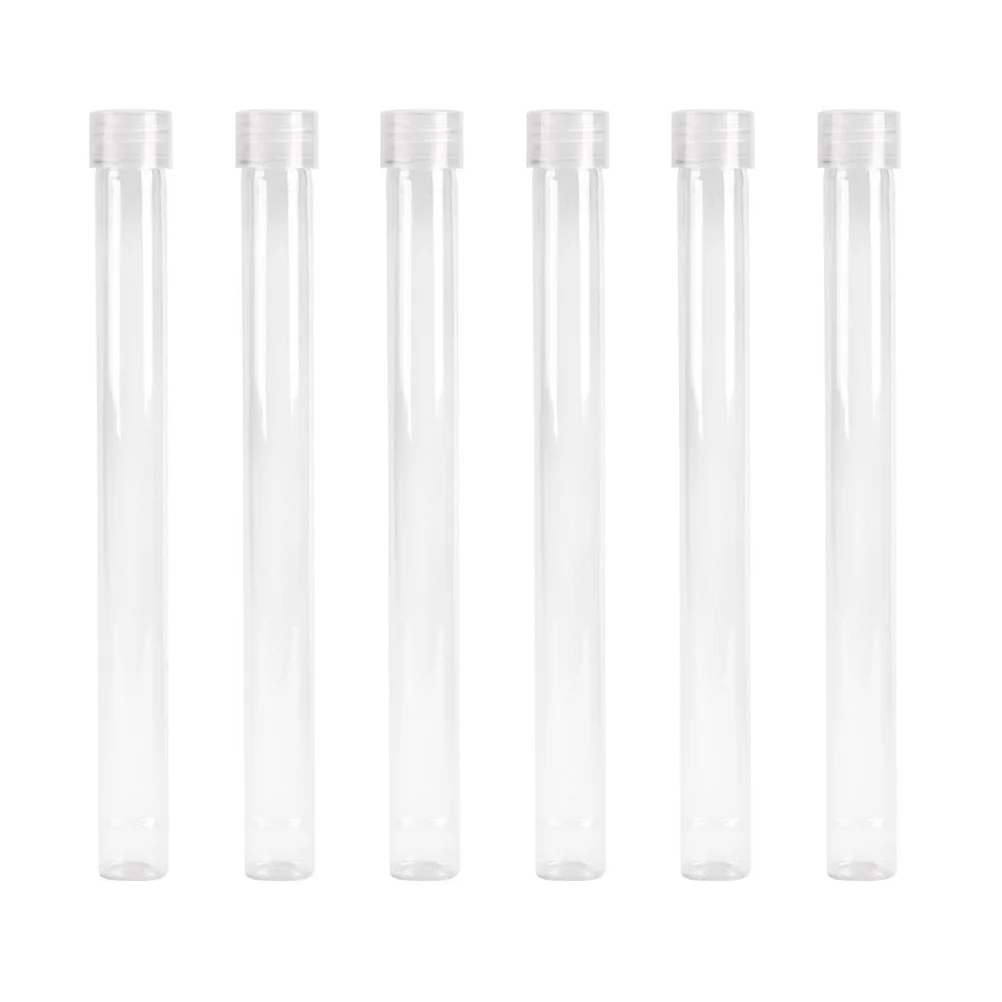 

6Pcs Incense Tube Holder Transparent Agilawood Storage Canister Incense Burner