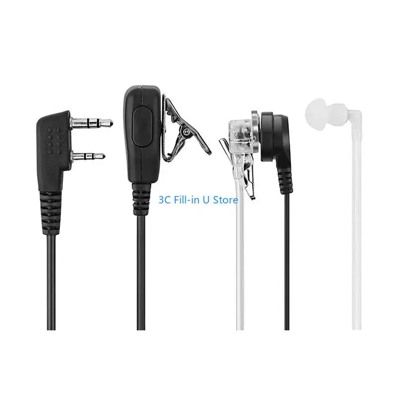 G8ta Walkie Talkies Ohrhörer mit Mikrofon 2 Pin Akustiktube Forkenwood Tyt UV-5R