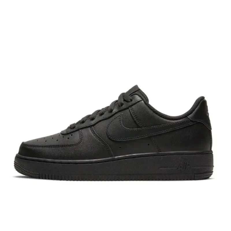 Nike-zapatillas de Skateboard Air Force 1 para hombre y mujer, zapatos cómodos de color blanco y negro, zapatillas informales af1 para deportes al