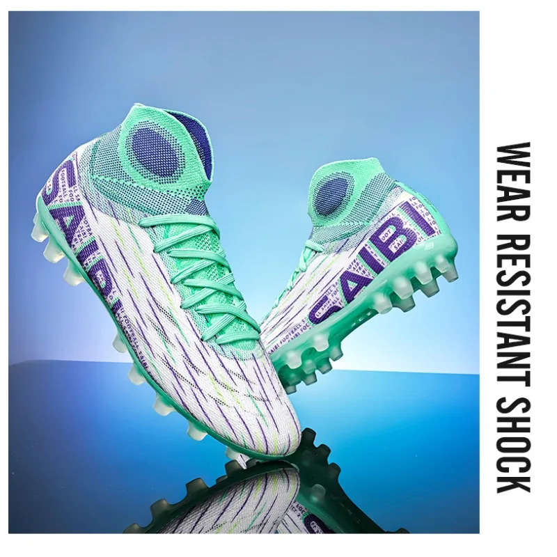 

Original Soccer Shoes Men Women FG/TF Society Cleats Turf Indoor Training Football Field Boots Man Non Slip Ultralight Sneakers