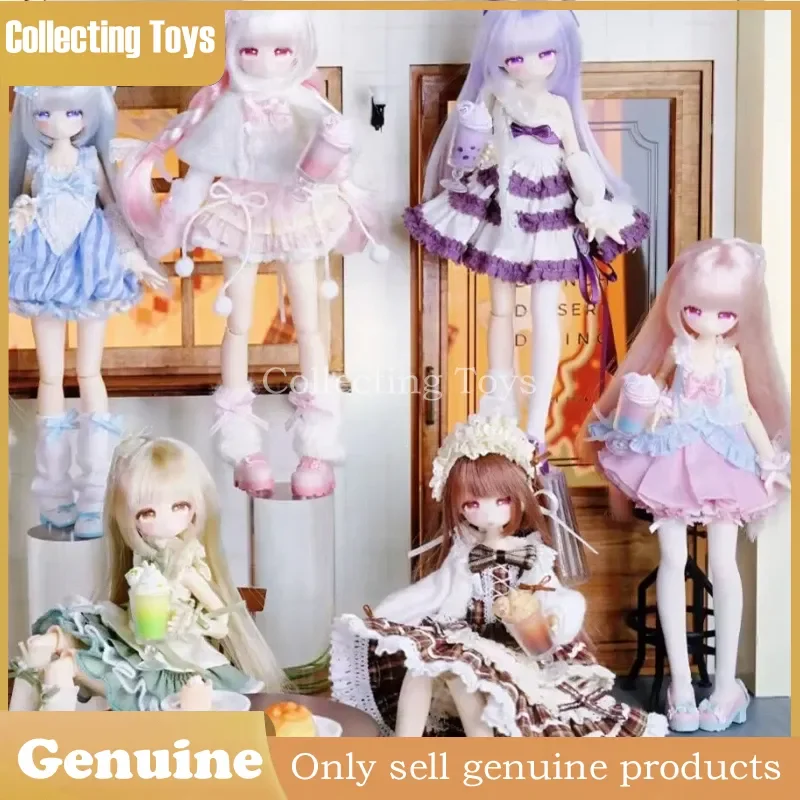 

Коллекционные фигурки Momotale Four Seasons Tea Tales Series, оригинальные, масштаб 1/12, BJD, в закрытой коробке, для декора рабочего стола, подарки на день рождения