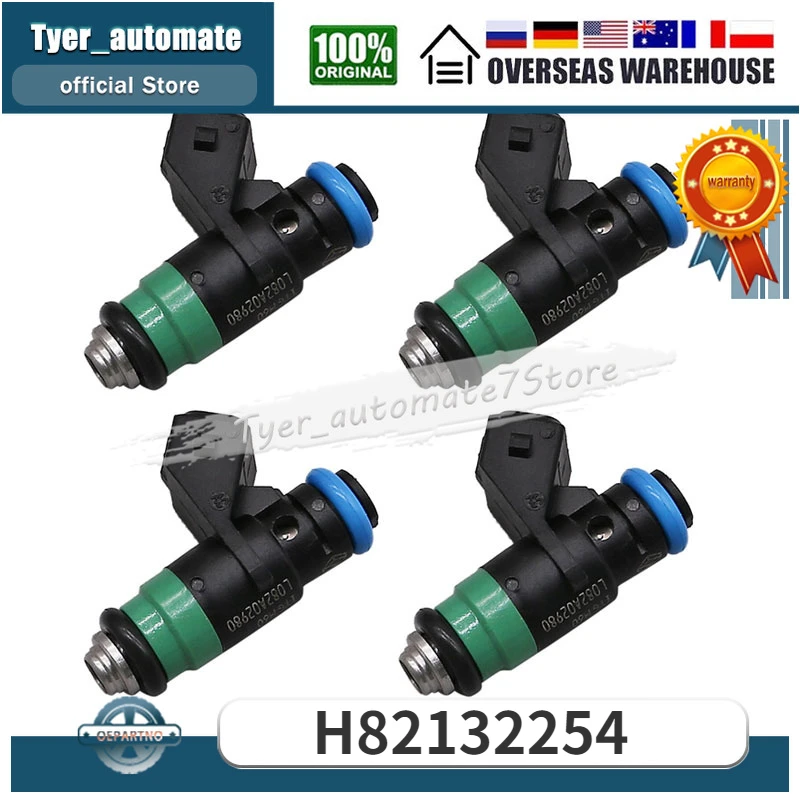 For Renault Logan Duster Sandero 4Pcs Fuel Injectors H82132254