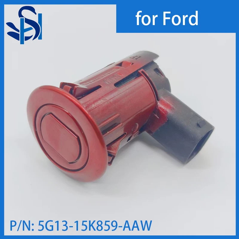 

5G13-15K859-AAW Parking Sensor PDC Radar with Bracket Holder Color Red For Ford