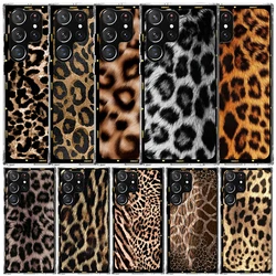 Animal Leopard Print Phone Case For Samsung Galaxy S22 S23 S24 Ultra S21 S20 FE S10 Plus S10E S9 S8 + S7 Edge Soft TPU Back Cove