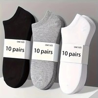5/10-Pack Unisex Comfort-Fit Ankle Socks for All, Breathable & Lightweight - Ideal for Sports & Daily Wear