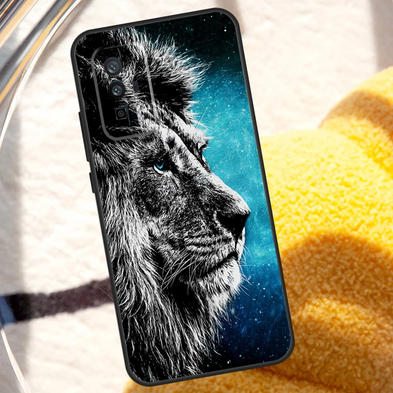 Lion Head Case For Xiaomi 14 Ultra 12 13 Lite 11T 12T 13T Pro POCO X6 Pro X3 X4 X5 M5s M6 F3 F5 Cover