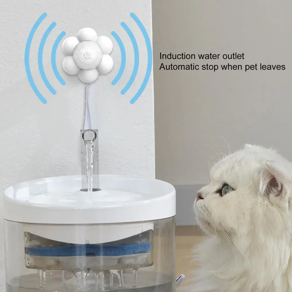 Fountain Motion Sensor Infrared Radar Sensitive Response Energy Saving Cat Fountain Motion Sensor Switch Pet Supplies