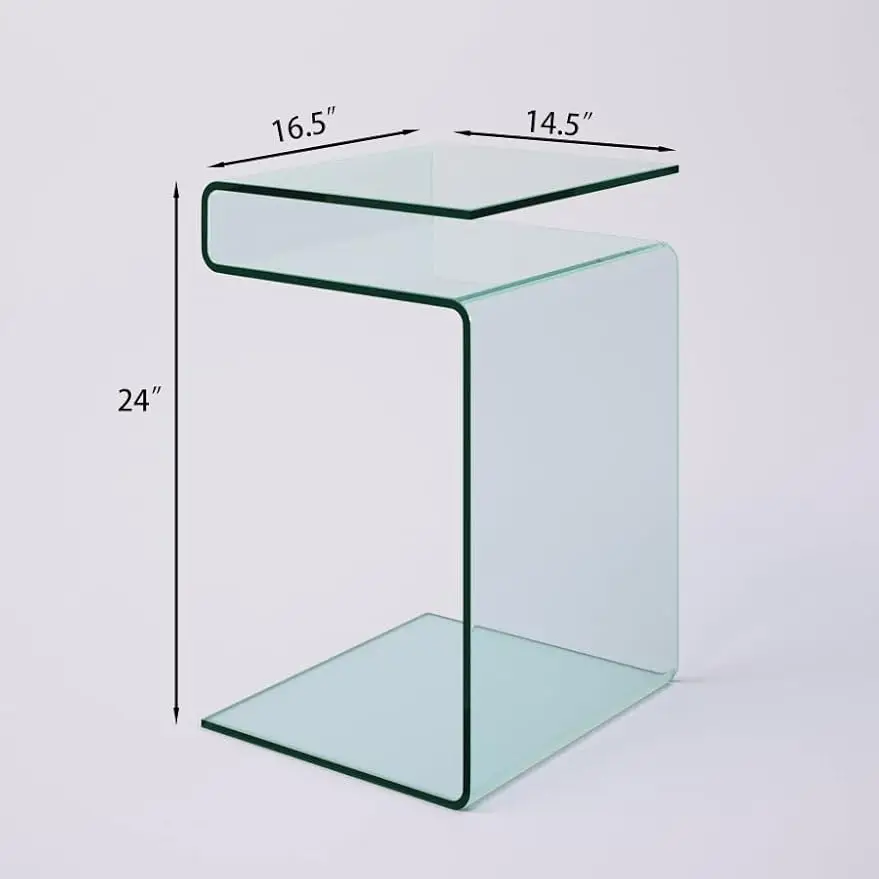 Side Table,S-Shaped End Table for Living Room,Bedside Table for Bedroom