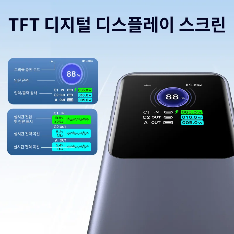 UGREEN Nexode 보조배터리 휴대용 PD 외장 배터리 보조베터리, 노트북 고속 충전... - 3