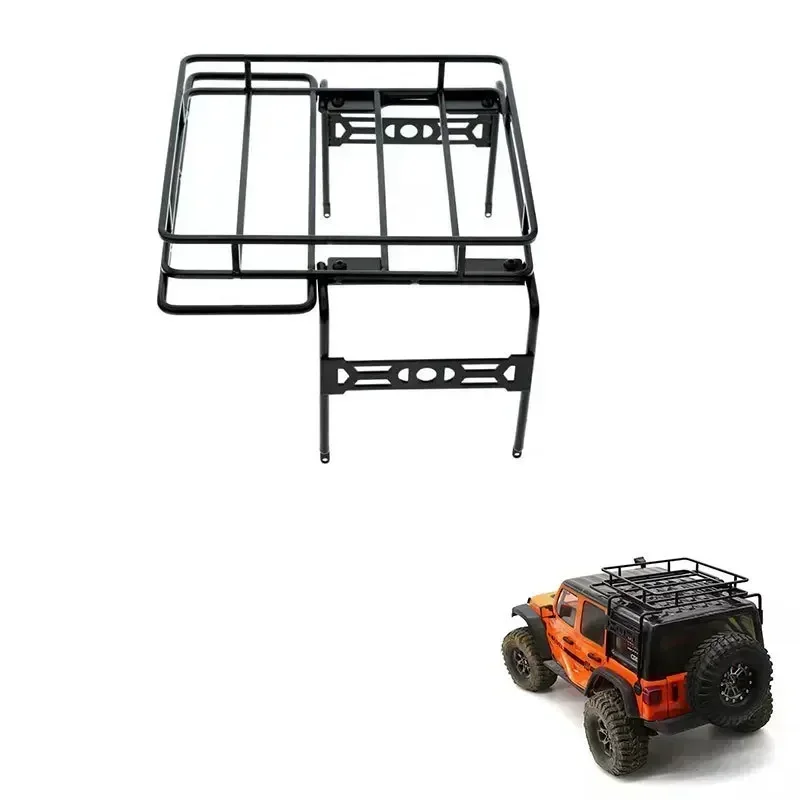 Metal Roof Rack Roll Cage Luggage Carrier Tray for 1/10 RC Crawler Car Axial SCX10 SCX10 II 90046 SCX10 III Upgrade Part