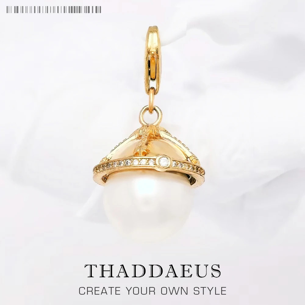 

Golden Planet Pendant Charm New Fine Jewelry Real 925 Sterling Silver Galactically Vintage Gift For Women Men