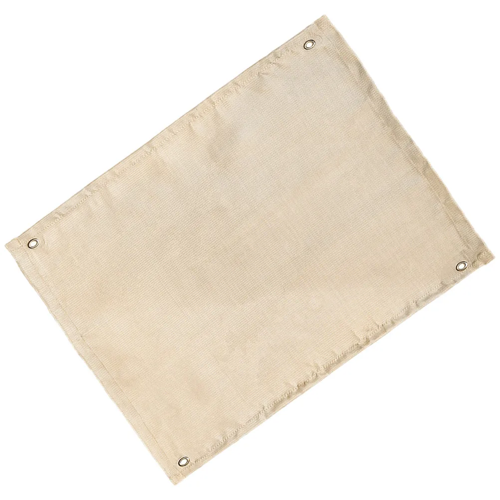 Fire Retardant Blanket Heavy Duty Fiberglass Fireproof Mat Copper Eye Reinforced for Outdoor Camping Barbecue Fireplace Fire Pit