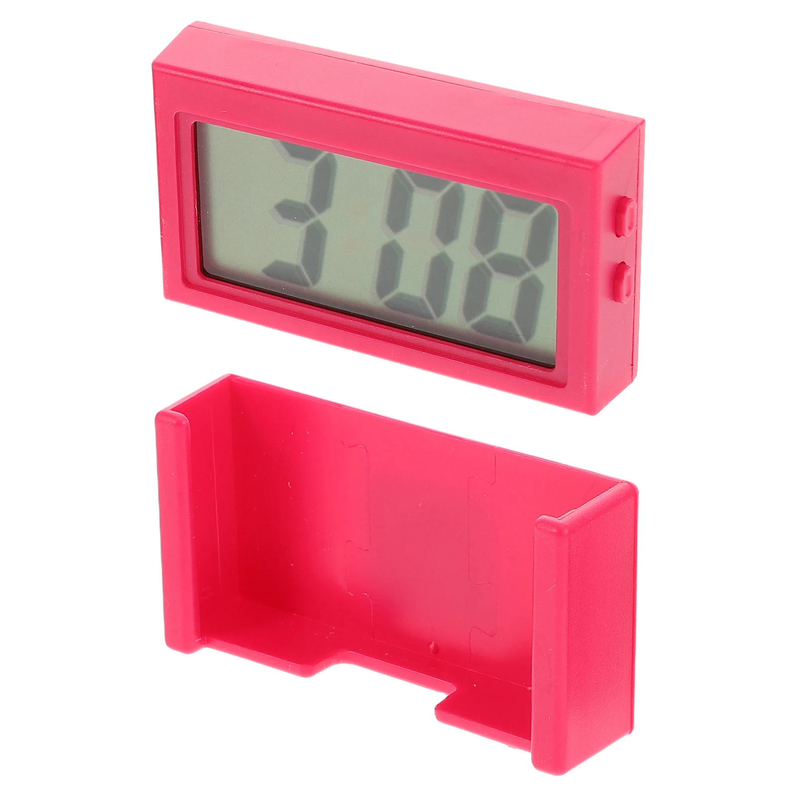 

s Car Digital Clock Mini Dash Decor Bracket Auto Dashboard Portable Travel Small Size Clear Display High Precision