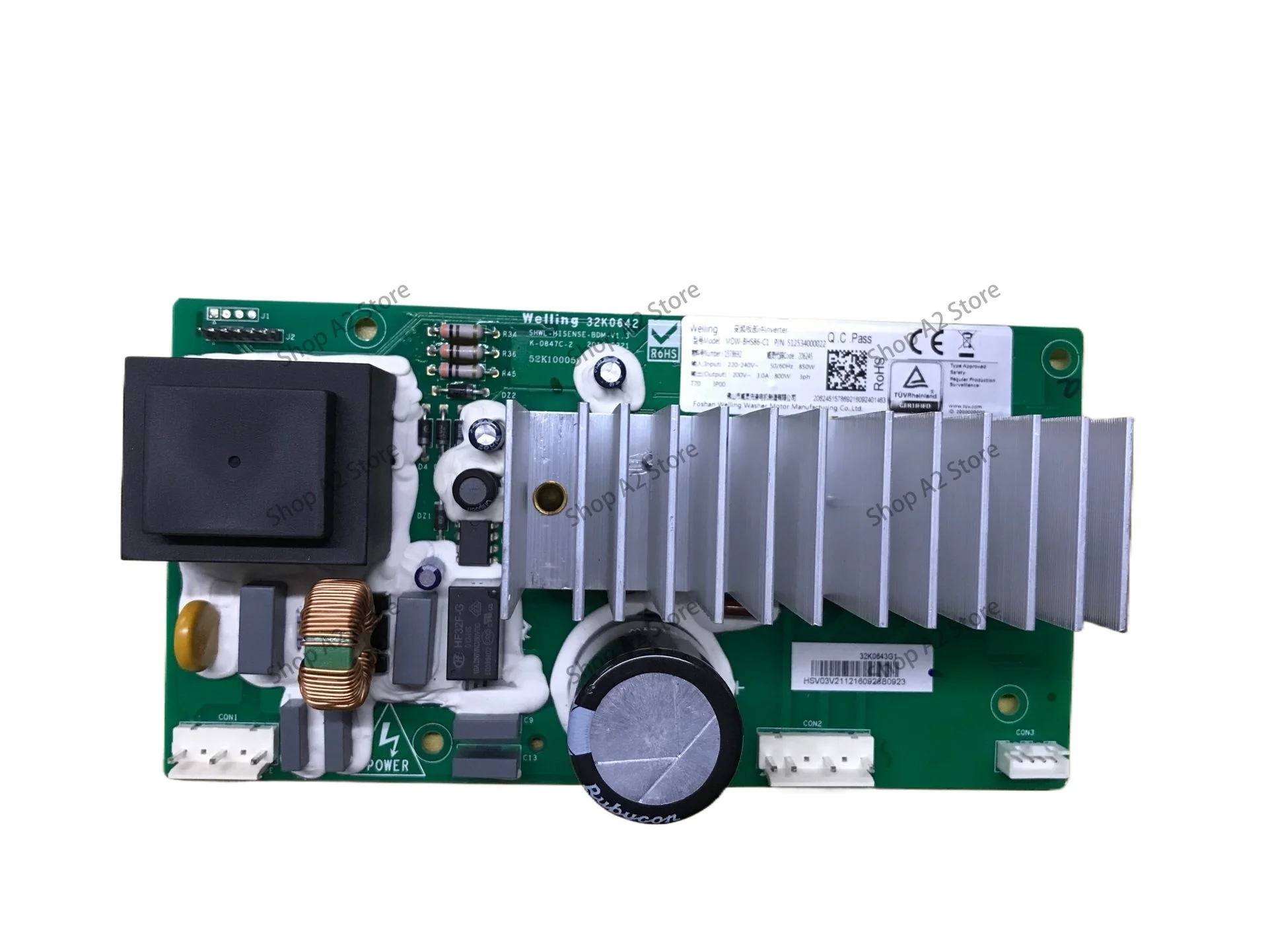 Washing Machine Inverter Drive Board, Fit Model MDW-BHS86-C1, Replacement Part 15788923