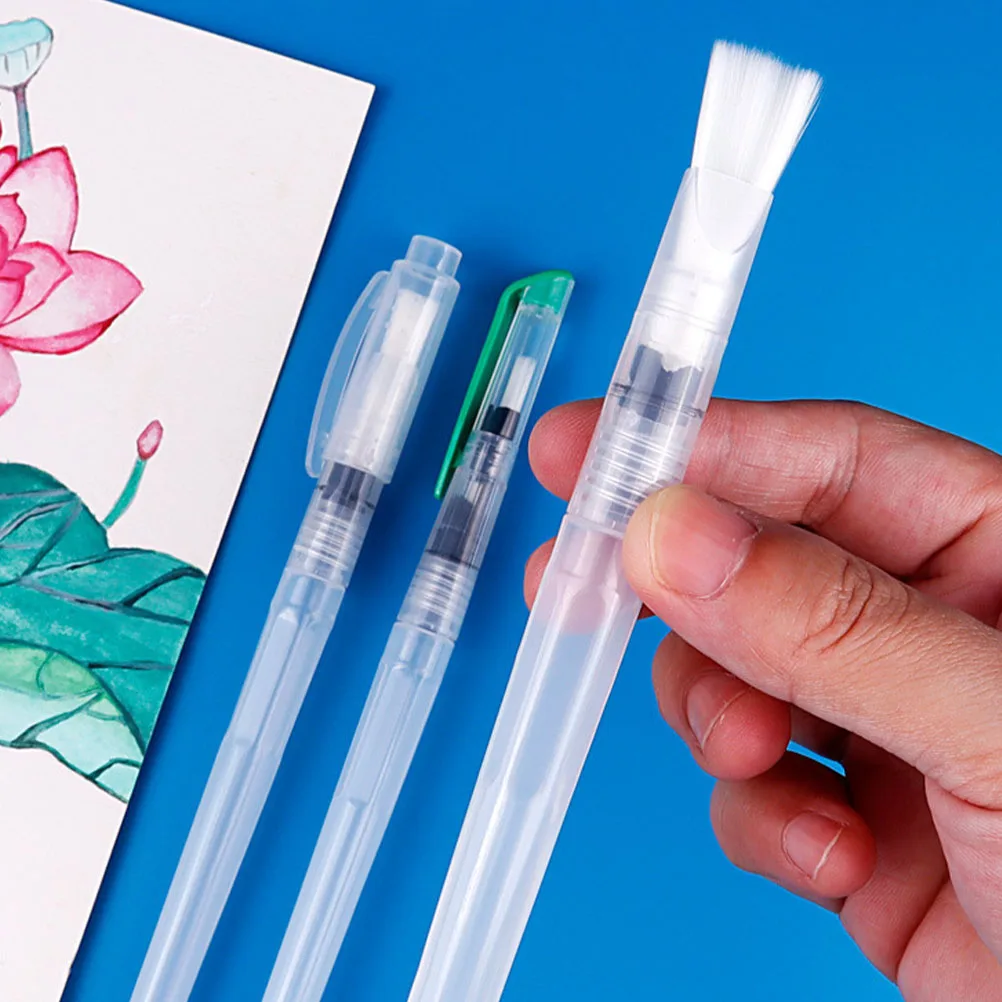 

6Pcs Storage Water Brush Pen Lightweight Watercolor Painting Brush for Student Artists Portable Drawing Water Pen Set