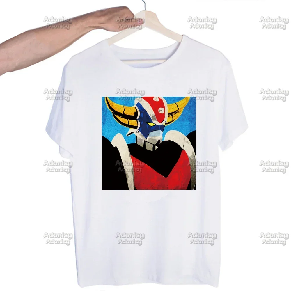 UFO Robot Goldrake Grendizer Gurendaiza Harajuku Man T Shirts Tees Shirt Tops Design Short-Sleeved Aesthetic Anime T Shirt