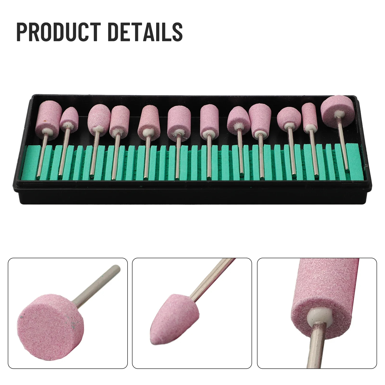 

Nail Art Drill Bits Grinding Head 12pcs Set Accessories Electric Drill Bit Wheel For DIY Grinding Polishing Head