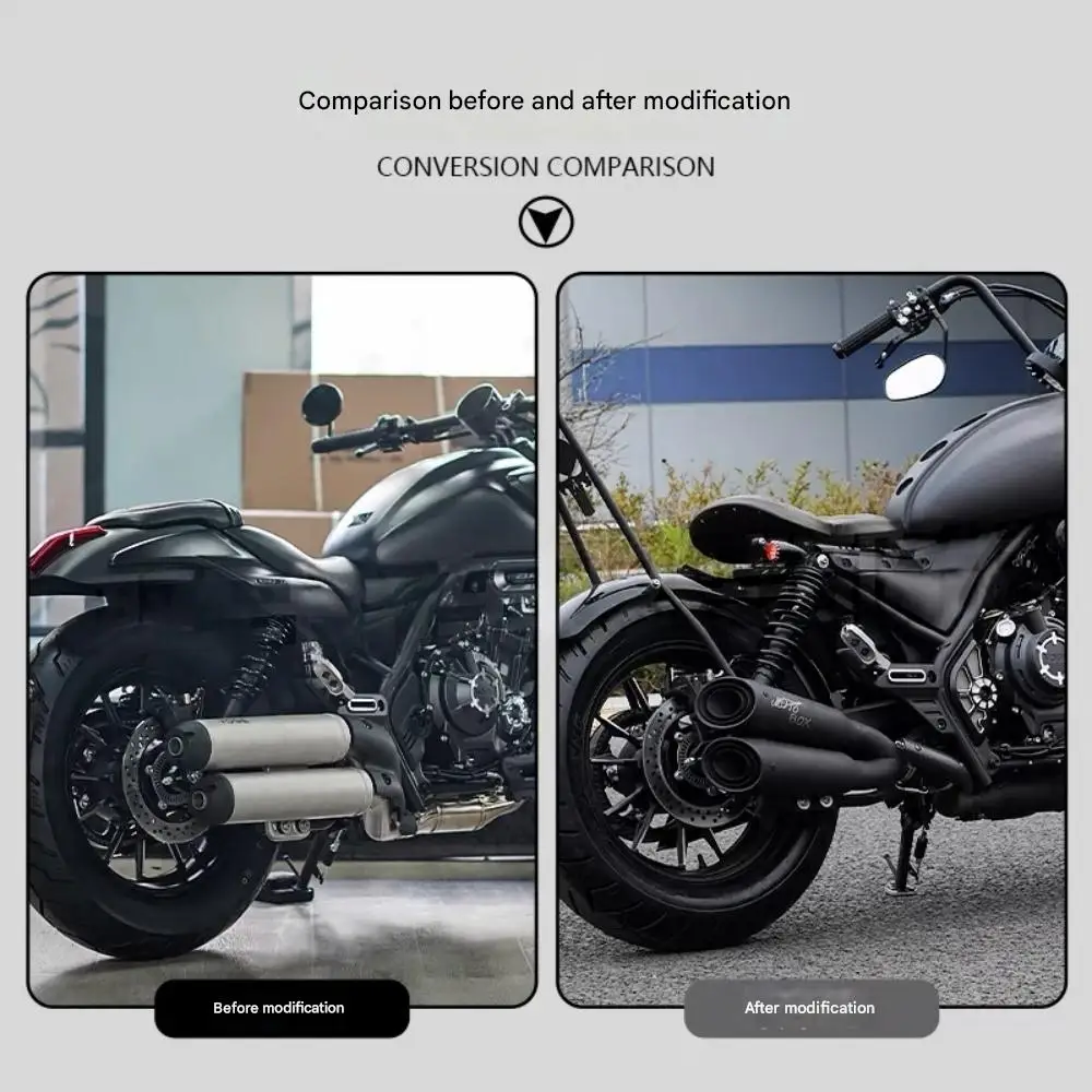 تستخدم لتعديل VOGE CU525 لأنبوب عادم مائل ثنائي الاتجاه VH قسم ذيل أنبوب العادم/عادم القسم الأوسط #4