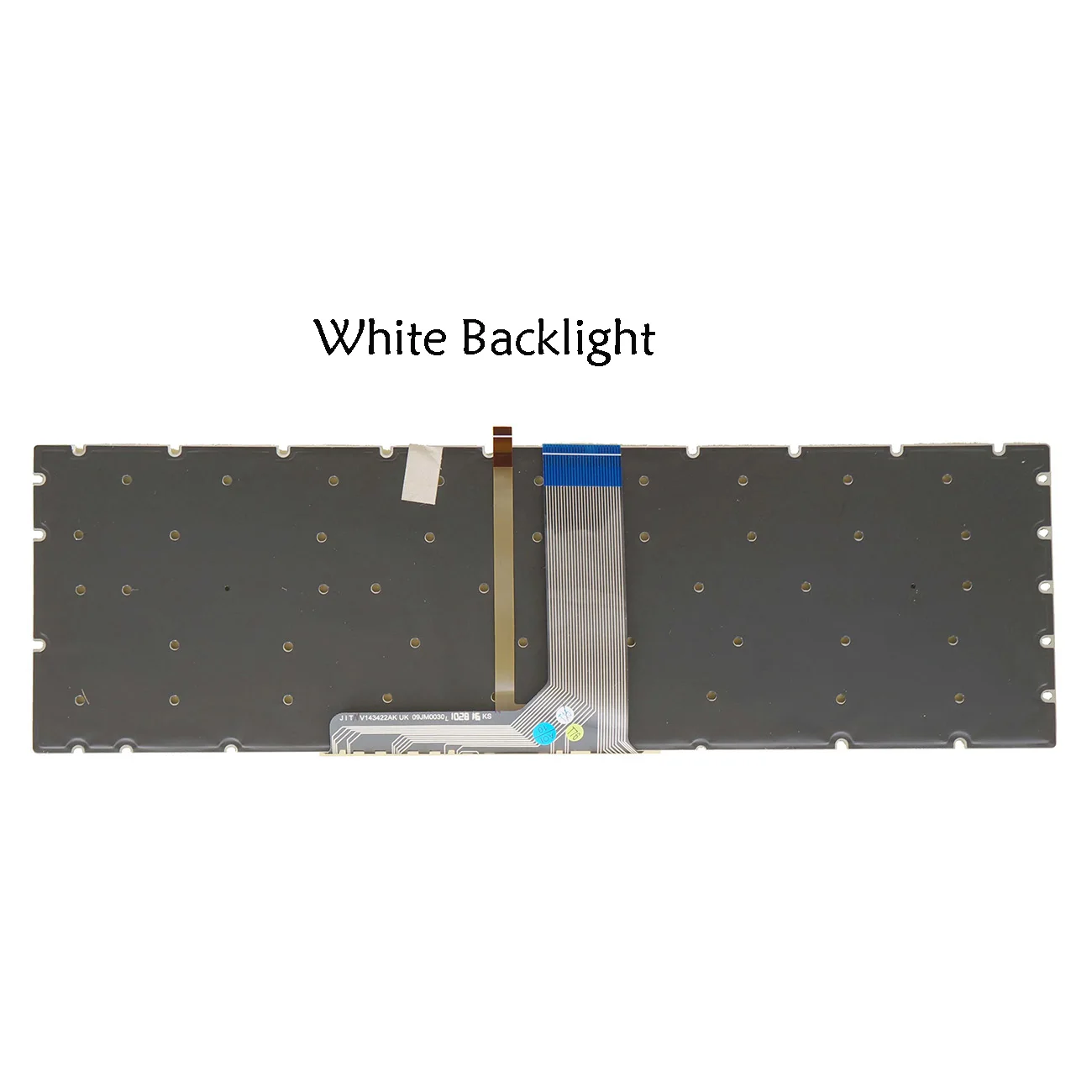 White Backlit Keyboard For MSI GE62 2QD 2QD 2QE 2QE 2QF 2QL 6QC 6QD 6QE 6QF 6QL, GE62VR 6RF Apache Pro,  LA Latin Spanish