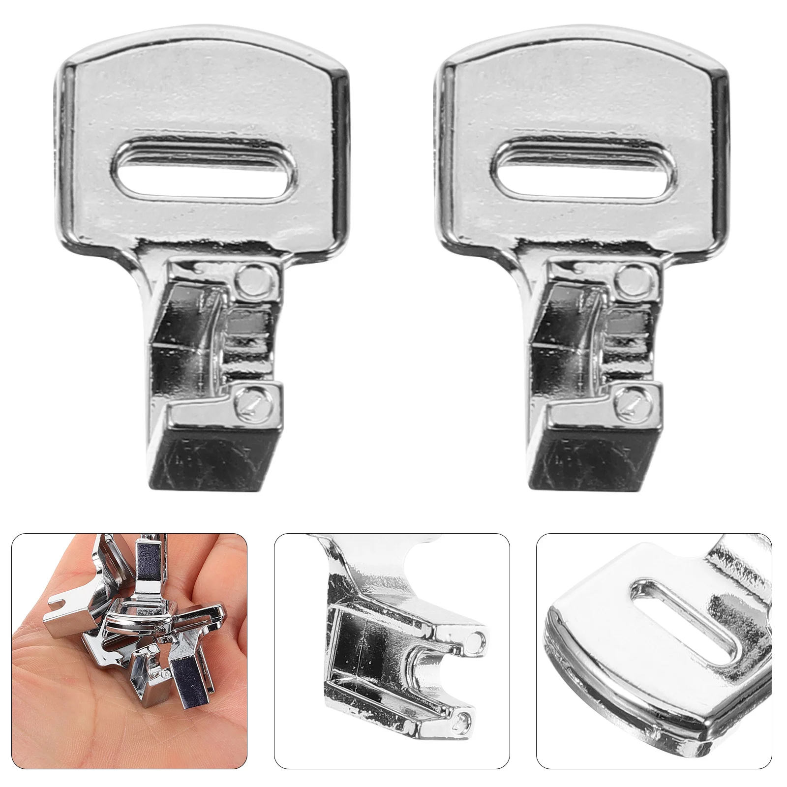 

4pcs Gathering Presser Foot Metal Stitching Accessories Quilting Tool For Sewing Machine Replaceable Household Craft Presser