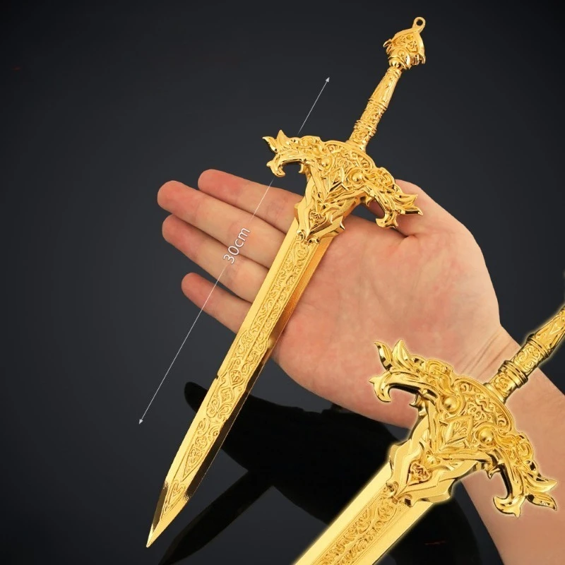 30 cm/11.81 pouces création des dieux douze épées divines périphériques Ji Fa Xuan Yuan épée alliage arme modèle métal jouet Collection