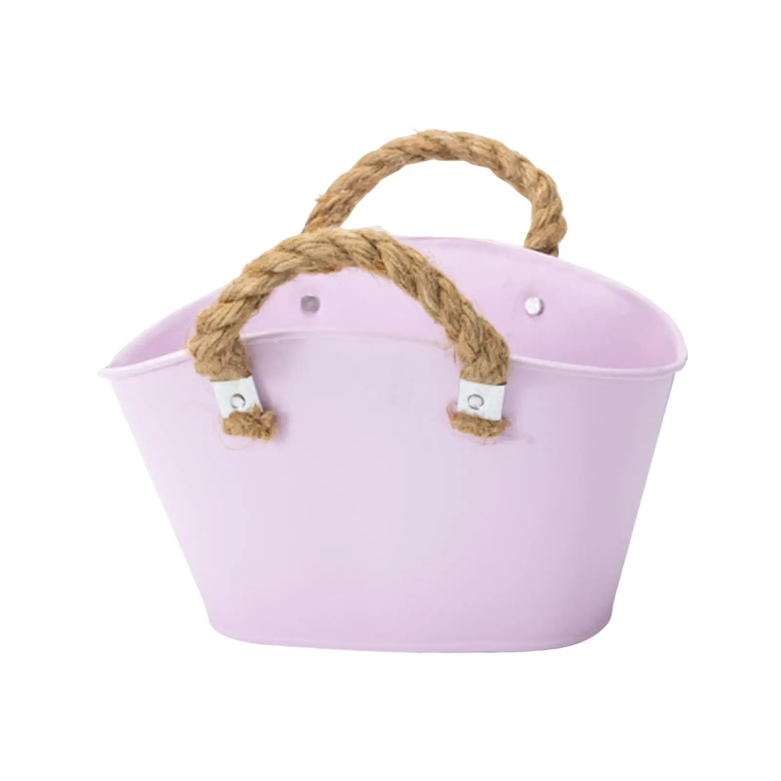Garden Plant Pot Flower Pot Planter with Handles Rustic Smooth Surface Outdoor Indoor Decoration Plant Container for Home Office