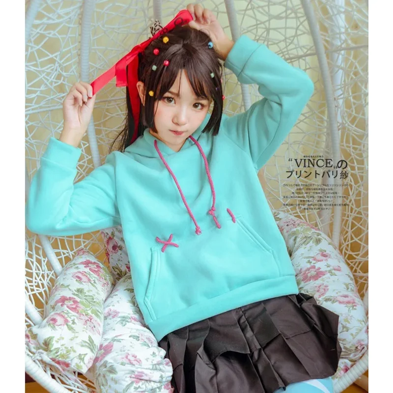 A 002 Bear House Wreck-It Ralph Vanellope von Schweetz Cosplay Outfits Halloween Carnival Costumes New 2025 I8I9