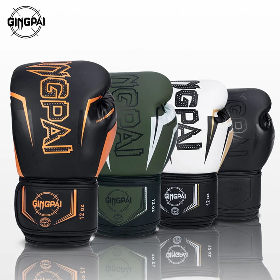 Adult Professional 8 -14oz Boxing Training Gloves Pu Elastic Boxing Gloves Muay Thai Sanda Fighting Gloves For Men And Women