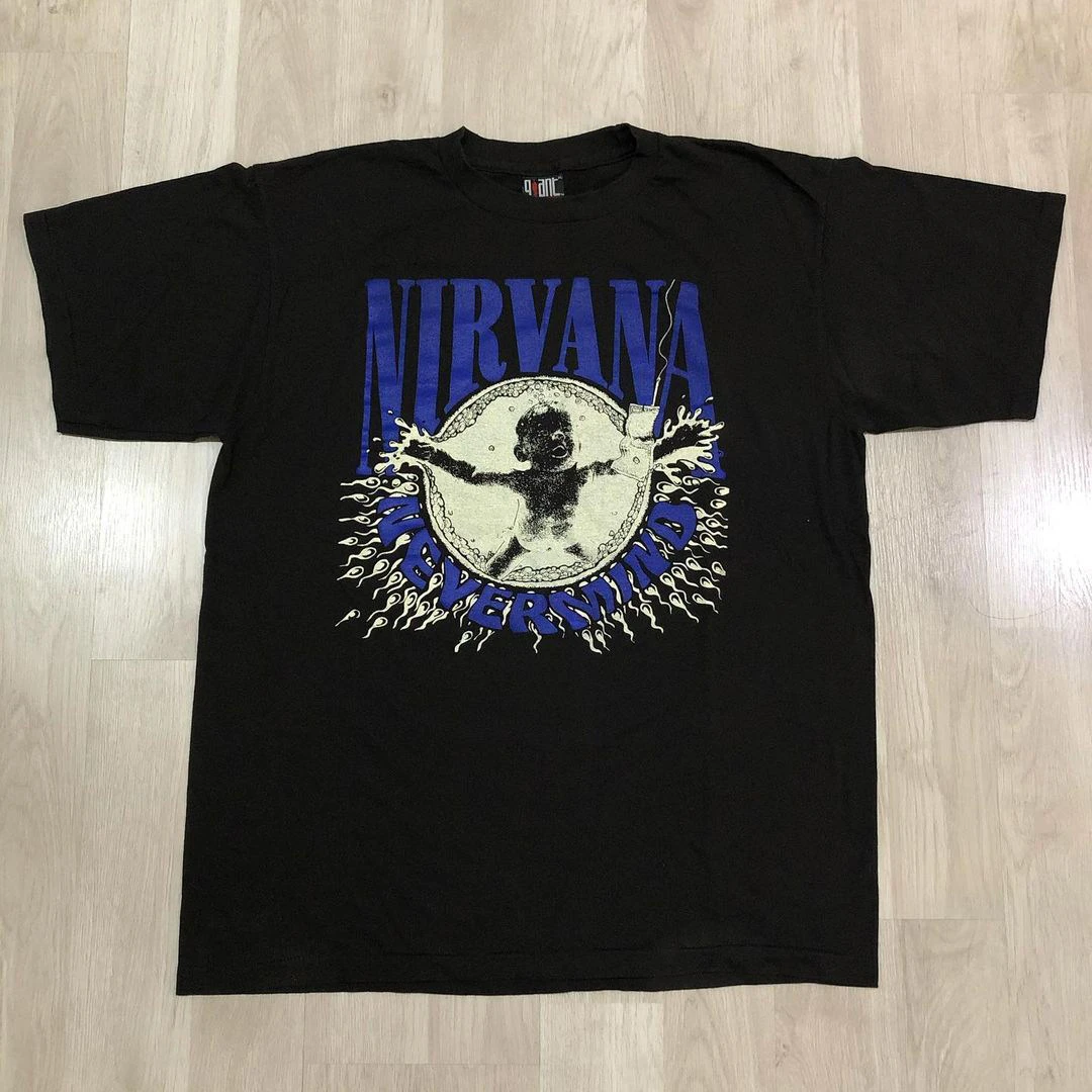 

Band American Street Hip-hop Punk Style Retro Digital High-quality Print Cotton Short-sleeve T-shirt
