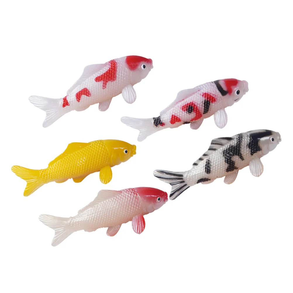 Fish Tank Decorations Artificial Fishing Toy Pvc Decors Floating Aquarium Animal