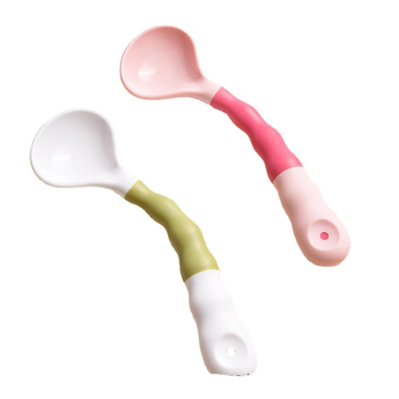 

HXL Baby Training Self-Eating Spoon Food Supplement Spoon Children's Tableware