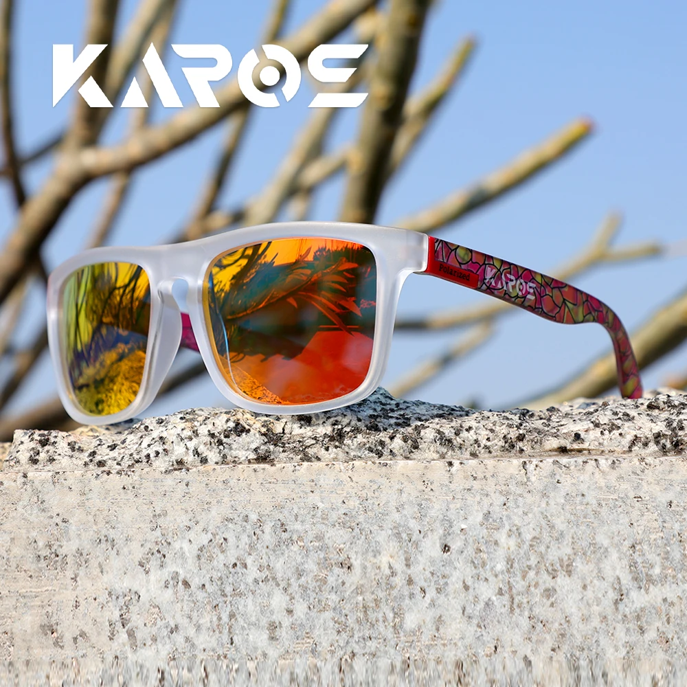 KAROS Polarisierte Sonnenbrille, Unisex, blendfreie Fahrbrille, Outdoor-Sport, Angeln, Radfahren, Reisen, Strand, UV400-Brille