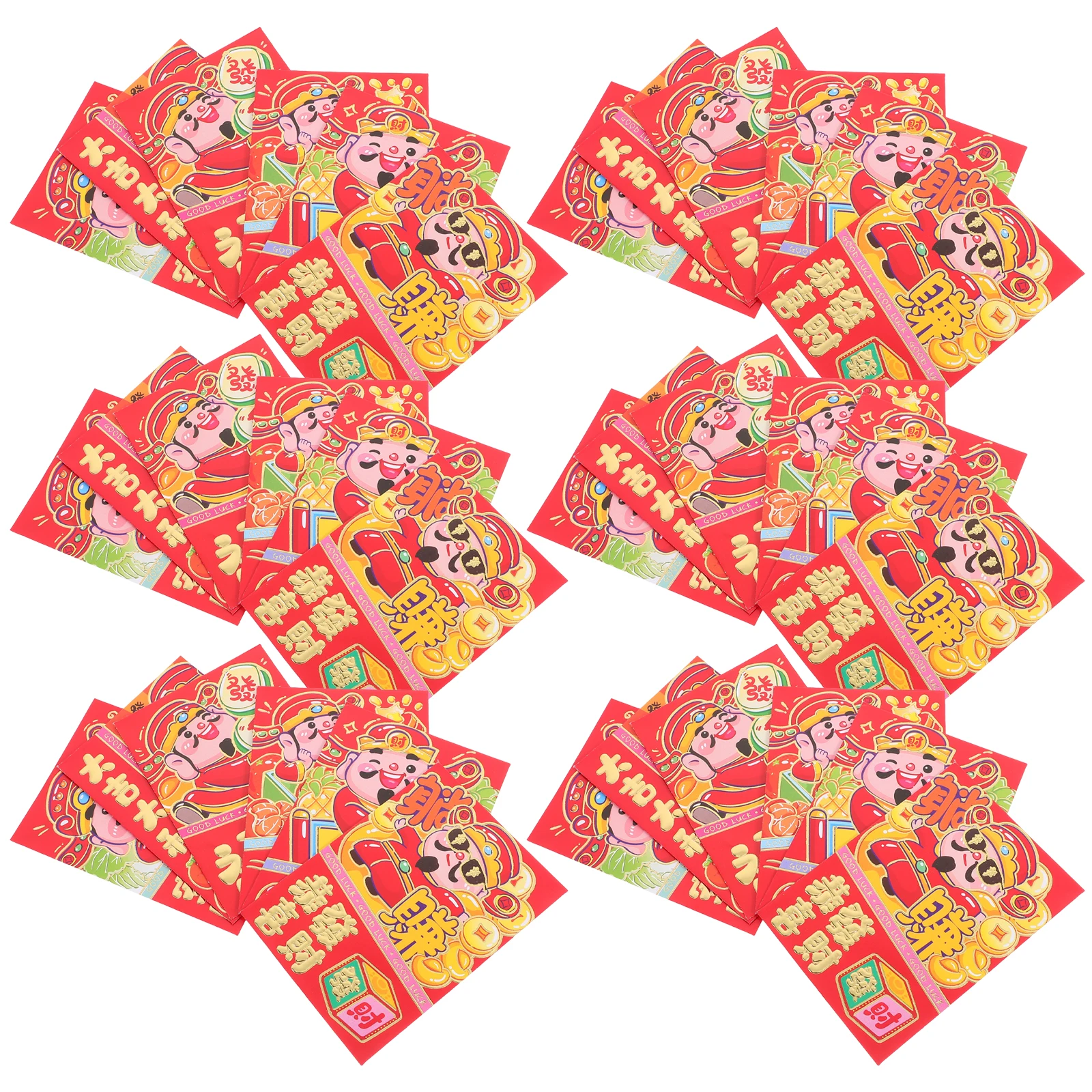 

36pcs Cartoon Year Design Spring Festival Lucky Money Pockets Chinese New Year Cash Envelopes Traditional Envelopes