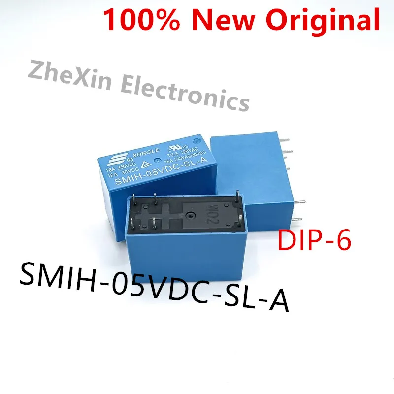 5-10PCS/Lot    SMIH-05VDC-SL-A 、SMIH-12VDC-SL-A  、SMIH-24VDC-SL-A   DIP-6  New Original Power Relay A set of normally open