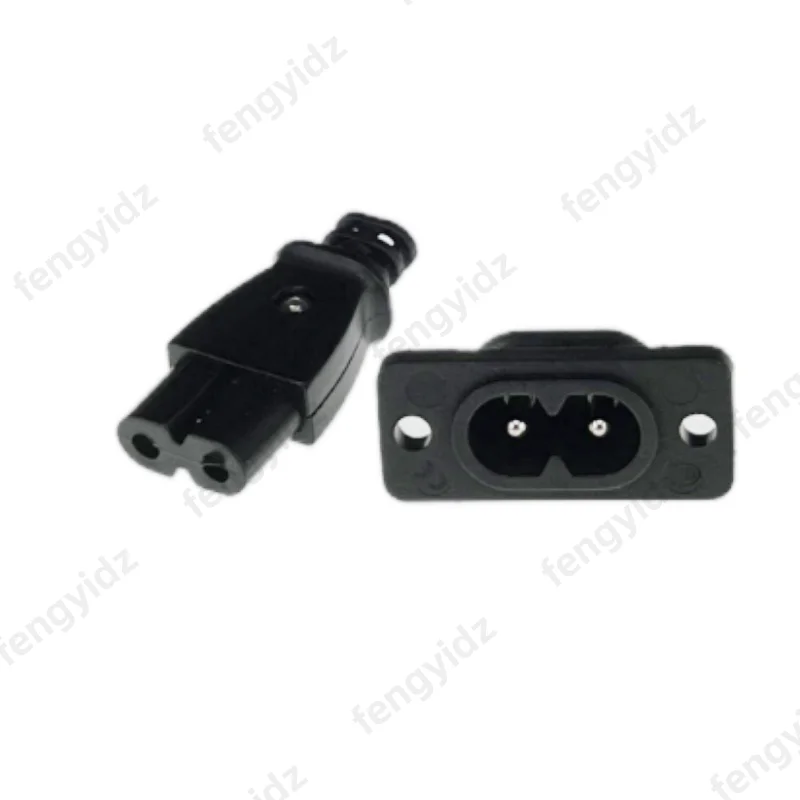 5/10 قطعة C8 ذكر مقبس الطاقة C7 أنثى التوصيل مخرج طاقة جزءا لا يتجزأ من موصل كهربائي موصل 35 مللي متر * 15 مللي متر التيار المتناوب 2.5A 5A 250 فولت