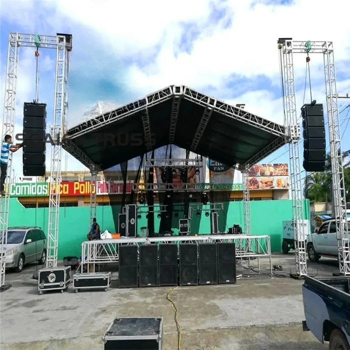 Portable Aluminum Alloy Truss System Spigot For Outdoor Events With 1000kg Load Capacity Modular Design & Durable Construction