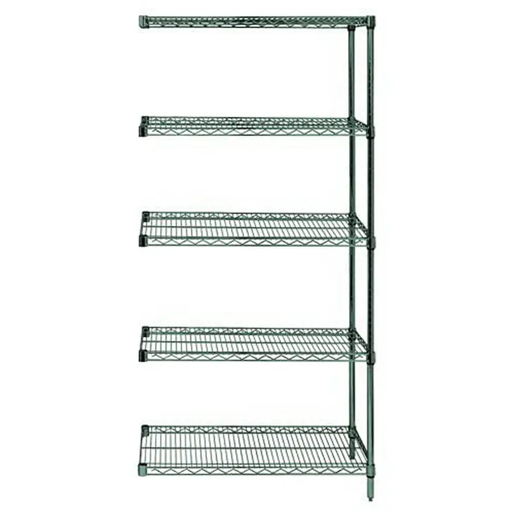 

Wire Shelving Add-On Kit Industrial Storage Solution Heavy-Duty Durable 72x36x74 600-800 lbs NSF Certified Steel Tiered Floor