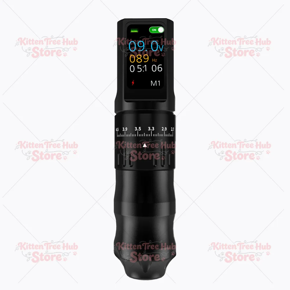 Wireless Tattoo Pen Machine Adjustable Stroke Rechargeable Battery Power Supply